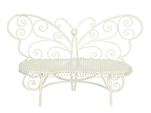 Butterfly Bench, White